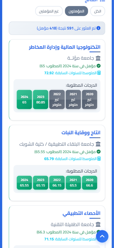 BSC University Guide - دليل القبول الجامعي screenshot 2